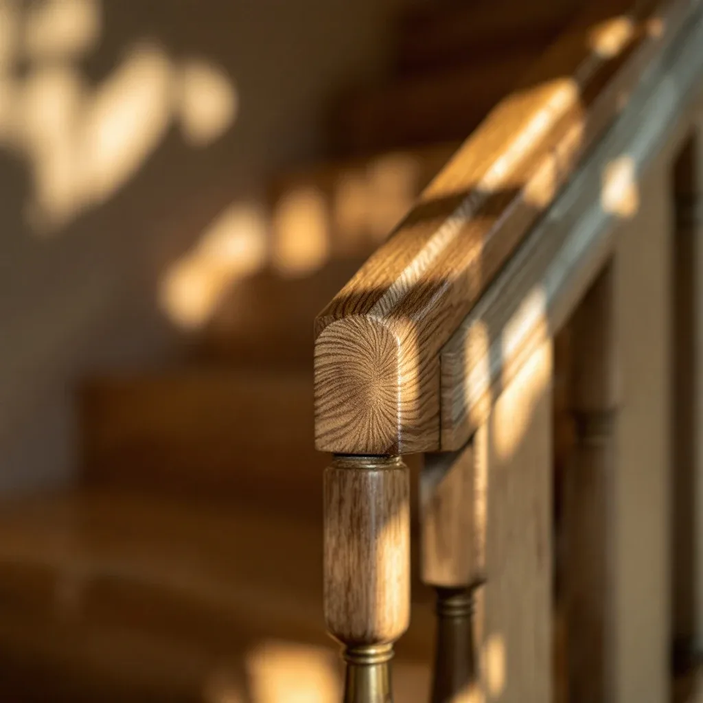 Oak & brass detail